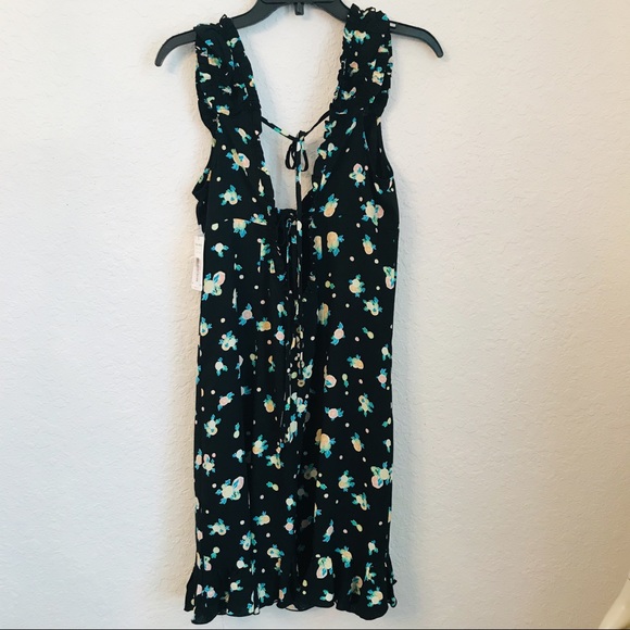 Free People NWT Like a Lady black combo mini dress - Picture 7 of 8